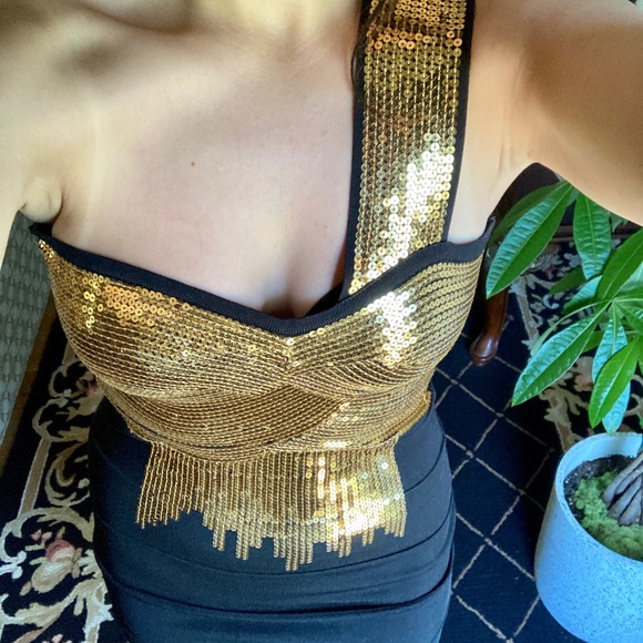 Bebe bandage body-con sequin dress - Picture 3 of 7